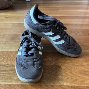 brown mesh Adidas samba sneakers
